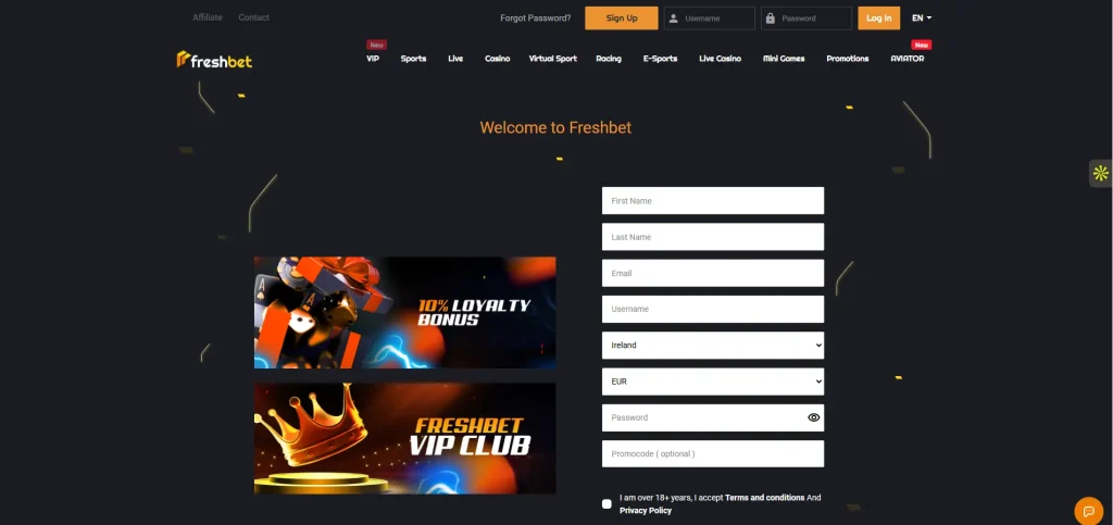 FreshBet casinos not on gamstop with eye of horus